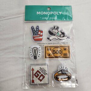 Monopoly Classic Puffy Stickers Junk Food Pack Of 18 Stickers Scrapbook Craft